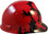 MSA Freedom Series Hard Hat with Black Shell, Canadian Flag - Staz On Suspension - Right Side View