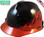 MSA Black Fire V-Gard Hard Hats with Ratchet Suspension - Oblique View