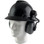 MSA Full Brim V-Guard Hard Hat with Earmuff Attachment - Black