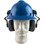 MSA Full Brim V-Guard Hard Hat with Earmuff Attachment - Blue