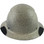 Actual Carbon Fiber Hard Hat - Full Brim Textured Stone - Front View
