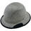 Actual Carbon Fiber Hard Hat - Full Brim Textured Stone - Oblique View with edge