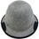 Actual Carbon Fiber Hard Hat - Full Brim Textured Stone - Front View with edge