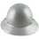 DAX Fiberglass Composite Hard Hat - Full Brim Pearl White - Back View