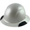DAX Fiberglass Composite Hard Hat - Full Brim Pearl White - Oblique View