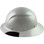 DAX Fiberglass Composite Hard Hat - Full Brim Pearl White - Left View