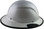 DAX Fiberglass Composite Hard Hat - Full Brim Pearl White - with Protective Edge