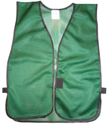Dark Green Soft Mesh Plain Safety Vest 