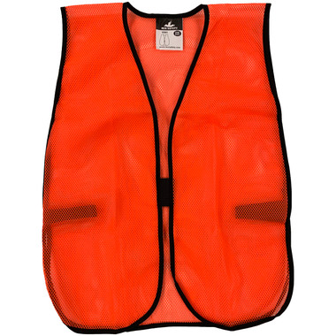 General Purpose Polyester Mesh Safety Vests - Hi Viz Orange 