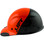 Actual Carbon Fiber Hard Hat - Cap Style Black and Hi Viz Orange - Left View