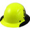 Actual Carbon Fiber Hard Hat - Full Brim Glossy Black and Hi-Viz Lime


