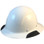 Actual Carbon Fiber Hard Hat - Full Brim White
