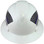 Pyramex Ridgeline Full Brim Hard Hats White - Front View