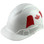 Pyramex Ridgeline Cap Style Hard Hats White - Oblique View