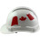 Pyramex Ridgeline Cap Style Hard Hats White - Left    View