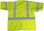 Radians Arc Flame Resistant Lime Sleeved, Class 3 Vests - Silver Stripes~ Back View