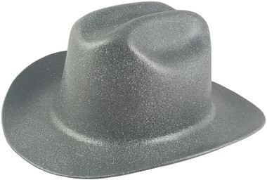 Outlaw Cowboy Hardhat with Ratchet Suspension Textured Granite Gray - Oblique View