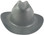 Outlaw Cowboy Hardhat with Ratchet Suspension Textured Granite Gray - Front View