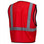 Pyramex NON-ANSI Mesh Safety Vests w/ Silver Stripes - Red