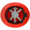 Pyramex Ridgeline Full Brim Style Hard Hat with Red Graphite Pattern 6 Point Suspension Detail