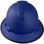 Pyramex Ridgeline Full Brim Style Hard Hat with Blue Graphite Pattern and Protective Edge ~ Front View