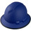 Pyramex Ridgeline Full Brim Style Hard Hat with Blue Graphite Pattern and Protective Edge ~ Oblique View