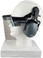 Pyramex Ridgeline Style hard hat with Clear Faceshield, Hard Hat Attachment, and Earmuff - side down