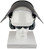 Pyramex Ridgeline Style hard hat with Clear Faceshield, Hard Hat Attachment, and Earmuff  white front up