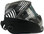 Hydro Dipped Auto Darkening Welding Helmet – Black and White Flag Design ~ Right Side View