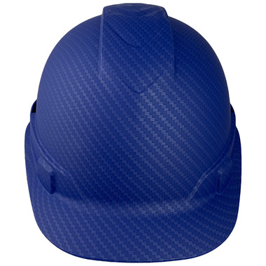 Pyramex Cap Style RIDGELINE Hard Hat Blue Pattern - 6 Point Suspensions ~ Front Side Oblique View