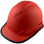 Pyramex Cap Style RIDGELINE Hard Hat Red Pattern with Edge - 6 Point Suspensions ~ Left Side Oblique View