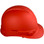 Pyramex Cap Style RIDGELINE Hard Hat Red Pattern - 6 Point Suspensions ~ Left Side View