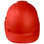 Pyramex Cap Style RIDGELINE Hard Hat Red Pattern - 4 Point Suspensions ~ Front Side View