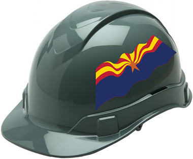 Pyramex Ridgeline Cap Style Hard Hats - Arkansas Flag ~ Profile