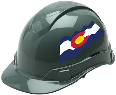 Pyramex Ridgeline Cap Style Hard Hats - Colorado Flag ~ Profile