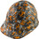 Fighting Tiger Design Cap Style Hydro Dipped Hard Hats - Oblique View