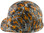 Fighting Tiger Design Cap Style Hydro Dipped Hard Hats - Left Side View