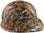 Fighting Tiger Design Cap Style Hydro Dipped Hard Hats - Right Side View