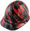 Rip and Tear Cap Style Hydro Dipped Hard Hats - Oblique View