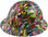Sticker Bomb 5 Design Full Brim Hydro Dipped Hard Hats - Right Side View