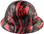Rip and Tear Design Full Brim Hydro Dipped Hard Hats - Left Side View