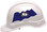 Pyramex Ridgeline Cap Style Hard Hats - Kentucky Flag ~ Left Side View