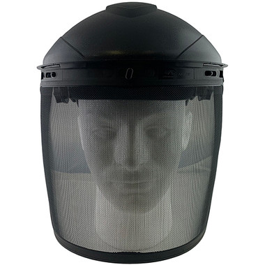 Pyramex Standard Polycarbonate Smoke Mesh Lens Faceshield with Headgear 