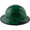 DAX Fiberglass Composite Hard Hat - Full Brim Factory Green with Protective Edge