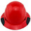 DAX Fiberglass Composite Hard Hat - Full Brim Factory Red
Front View