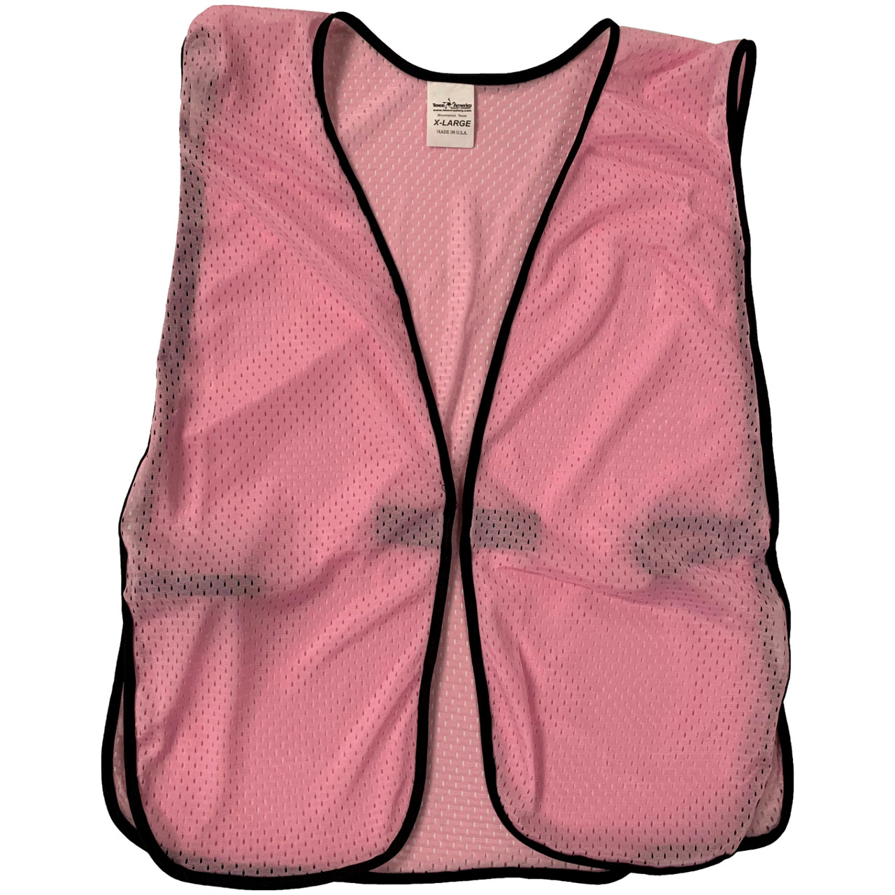 Soft Mesh Light Pink Vests | Texas America Safety Company