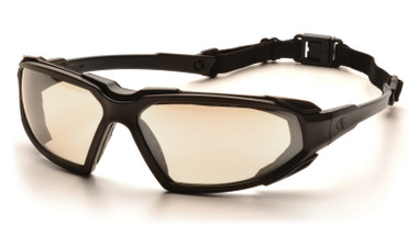 Pyramex Highlander Safety Glasses ~ Black Frame - Indoor Outdoor  Anti-Fog Lens