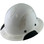 DAX Fiberglass Composite Hard Hat - Full Brim White with Reflective White Decal Kit Applied