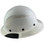 DAX Fiberglass Composite Hard Hat - Full Brim White with Reflective White Decal Kit Applied