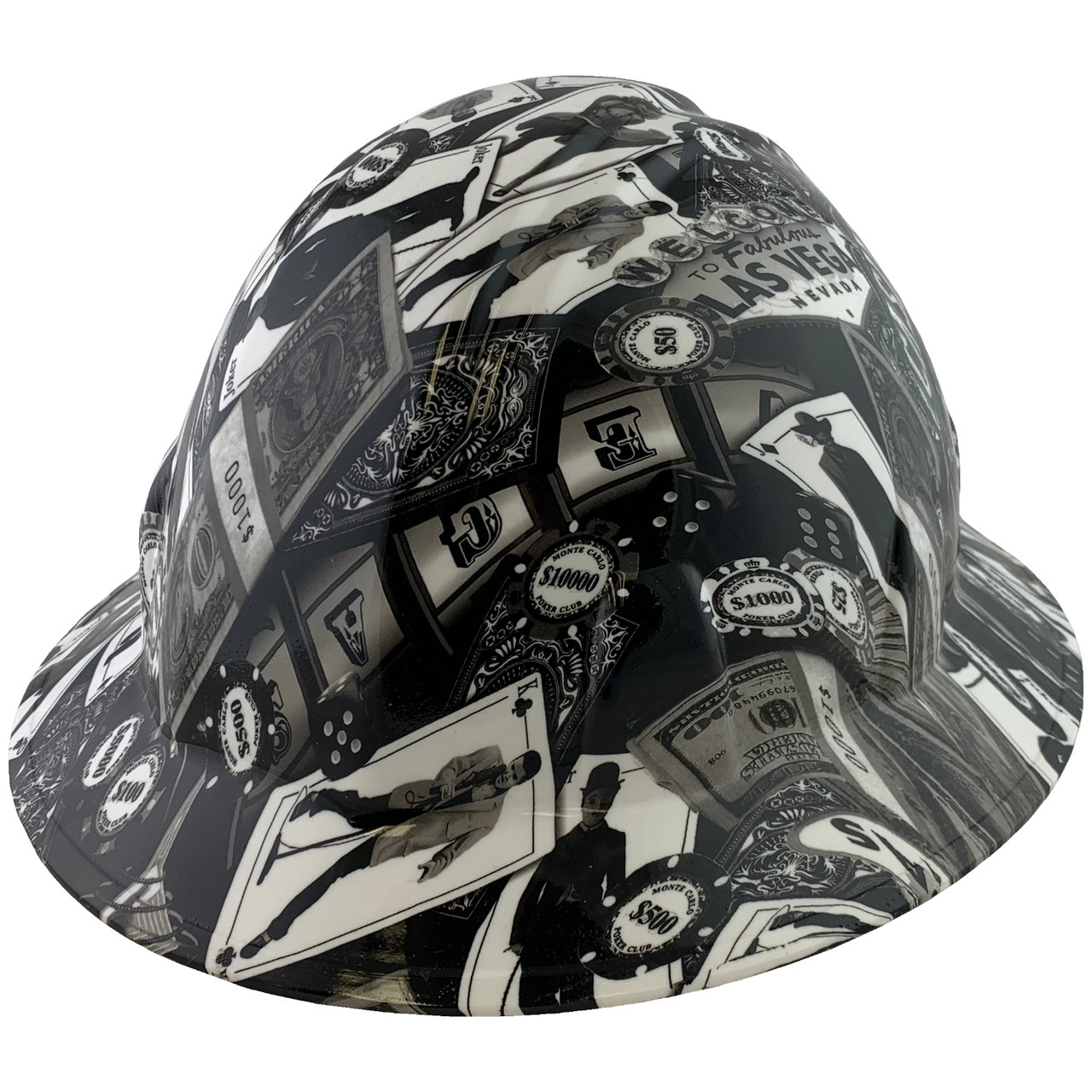 Vegas Design Full Brim Hydro Dipped Hard Hats Buy Online at T.A.S.C.O.